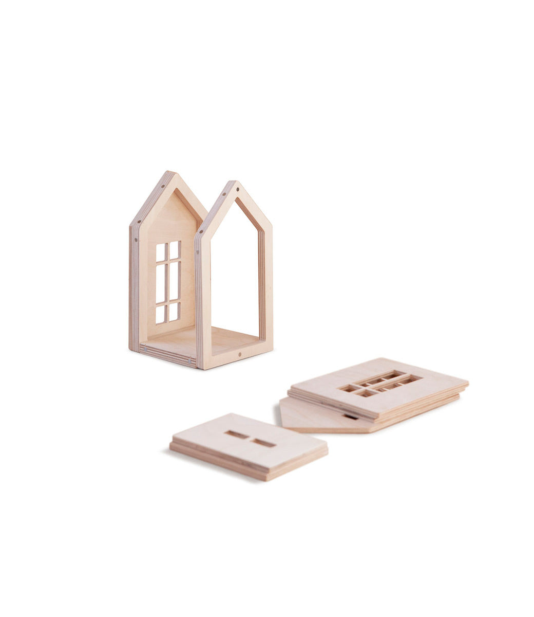 Houten magnetisch huis // Small