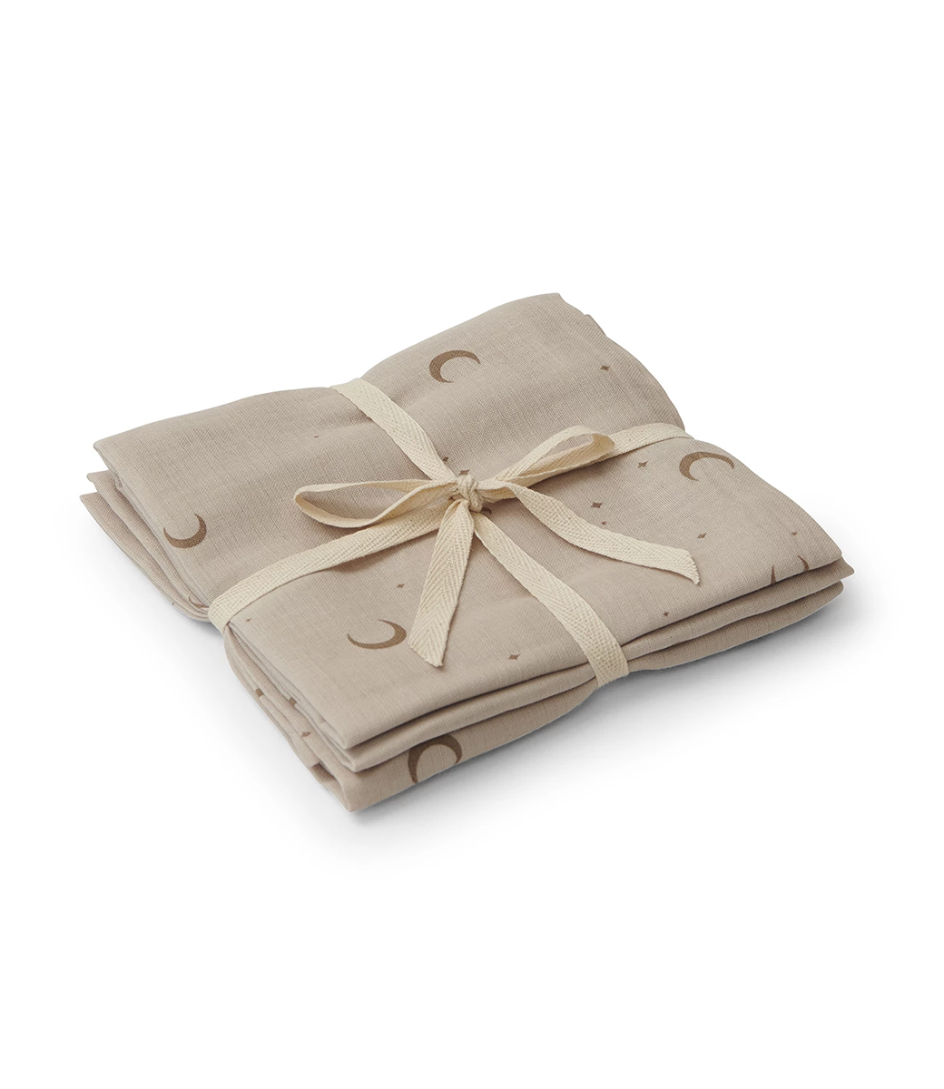 Organic hydrophilic cloths // Calm moon (set 2)