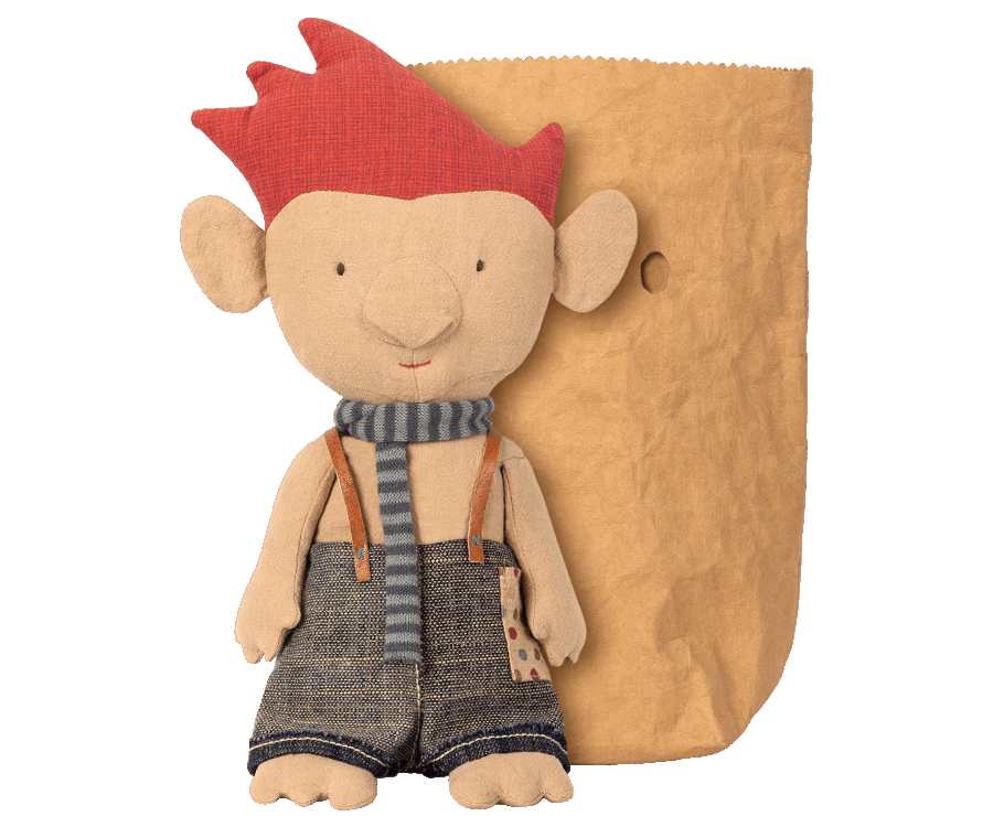 Troll with blue scarf