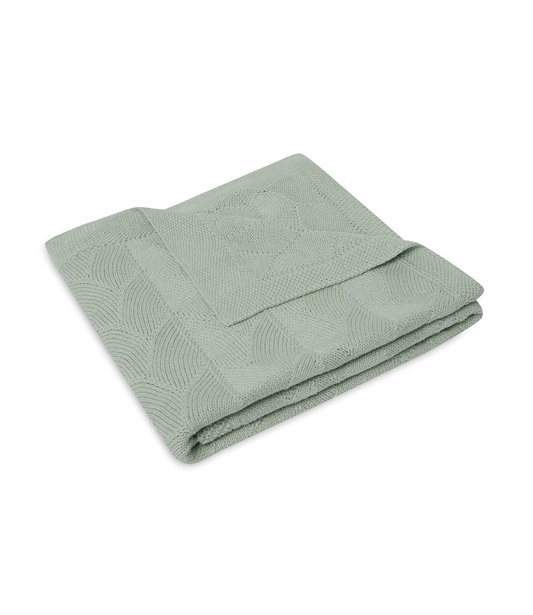 Blanket // Shell knit - Sea foam (GOTS)
