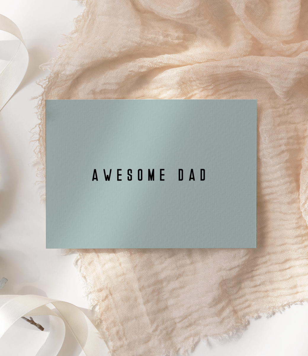 Card A6 // Awesome dad