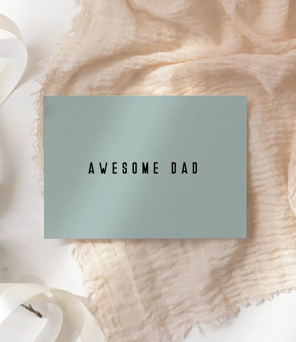 Kaartje A6 // Awesome dad World of Mina