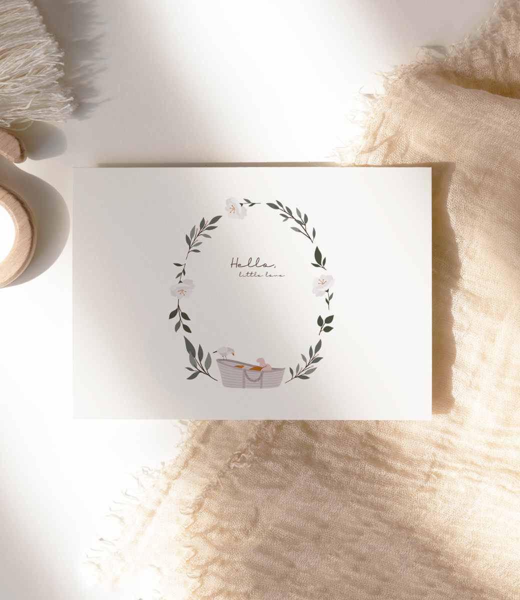 Card A6 // Hello, little love