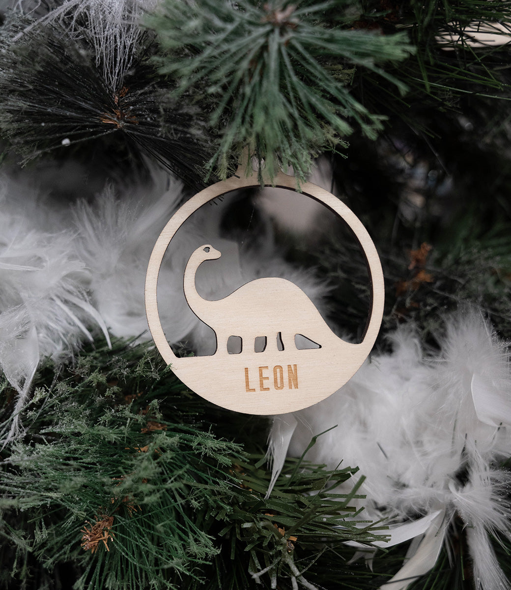 Christmas pendant // Dino - brontosaurus