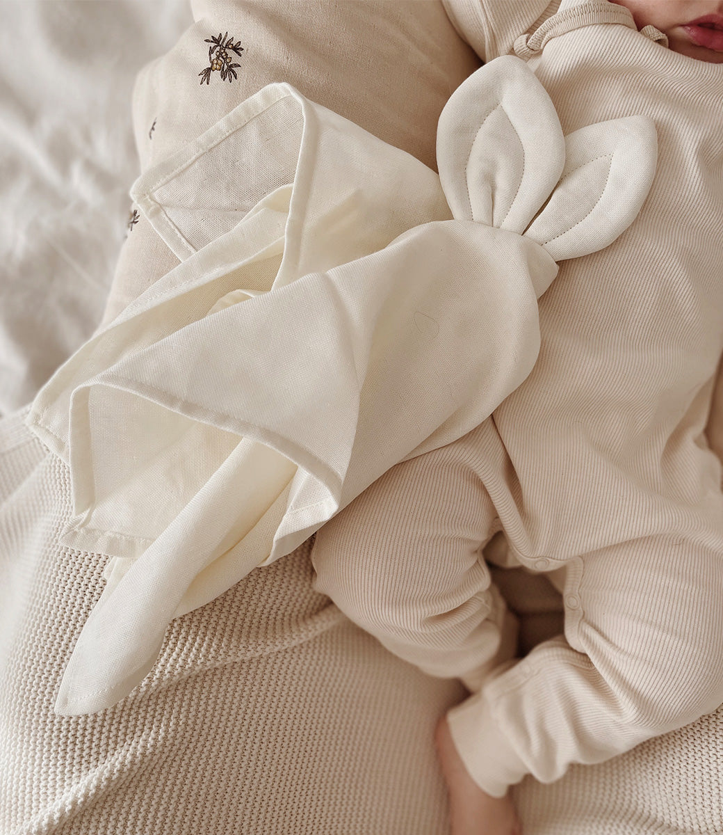 Cuddle cloth incl. borduren met naam // Snoppa - cream