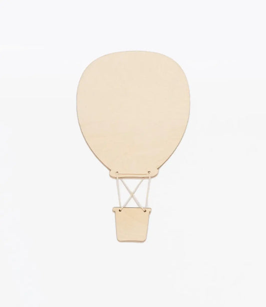 Houten luchtballon // met naam World of Mina