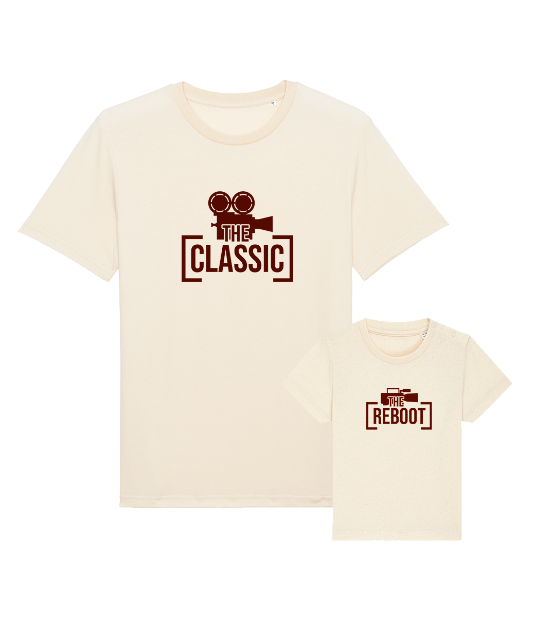 Organic matching T-shirt set // The classic - The reboot