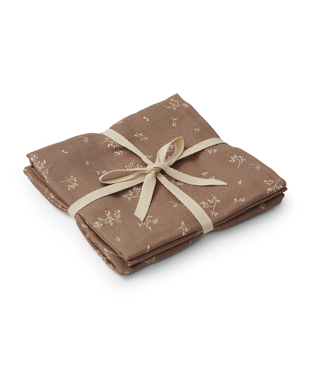 Organic hydrophilic cloths // Secret garden cocoa (set 2)