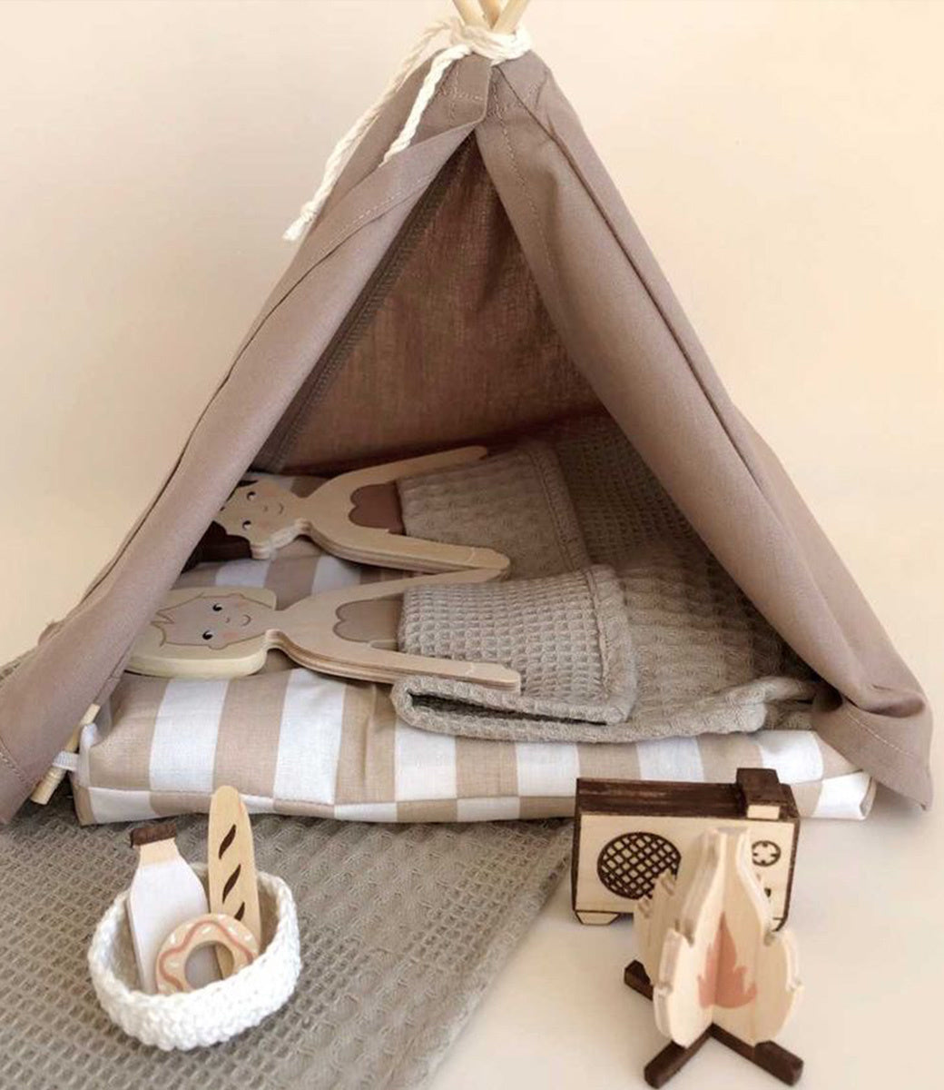 Tent voor houten poppen (excl.pop)