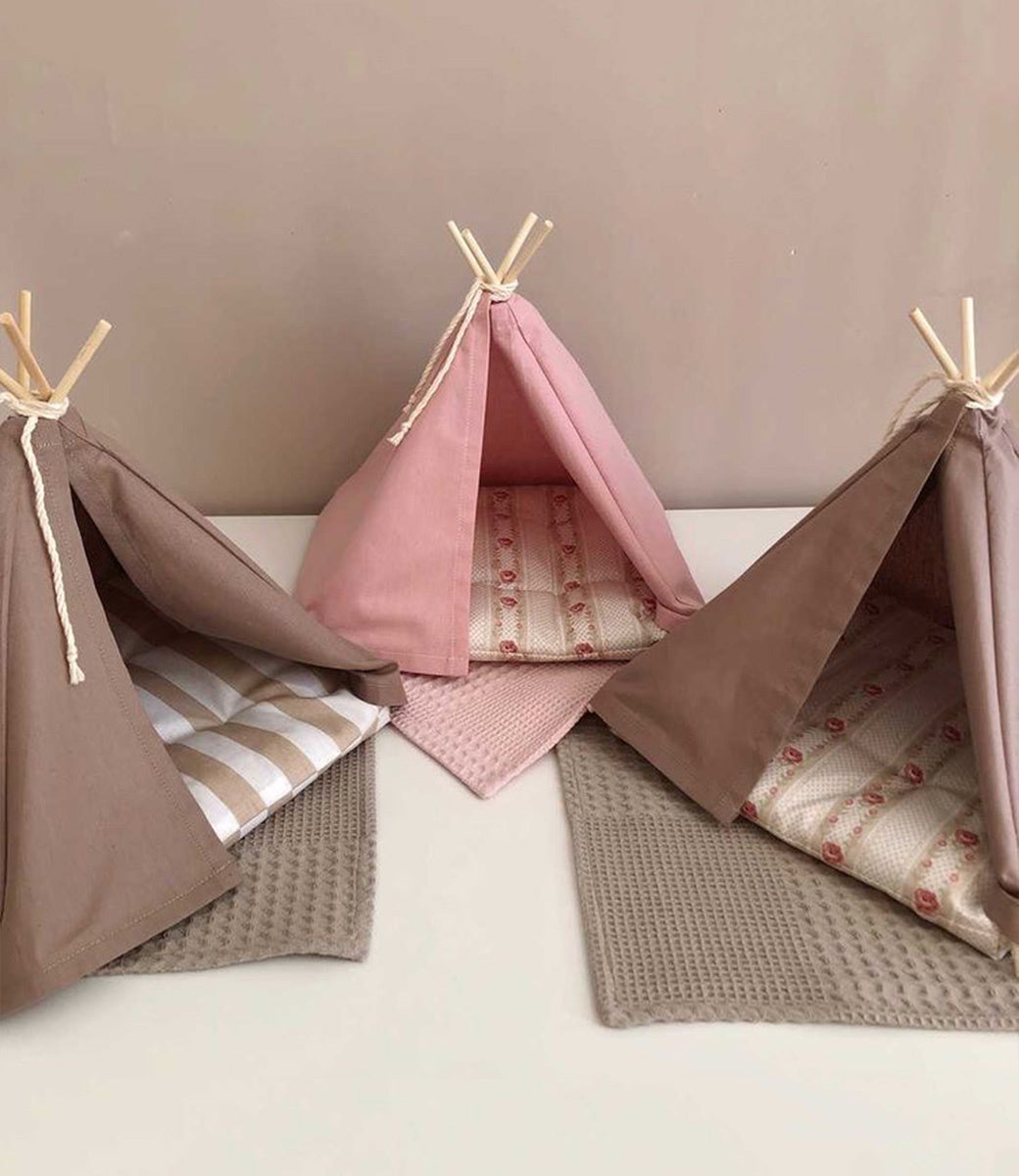 Tent voor houten poppen (excl.pop)