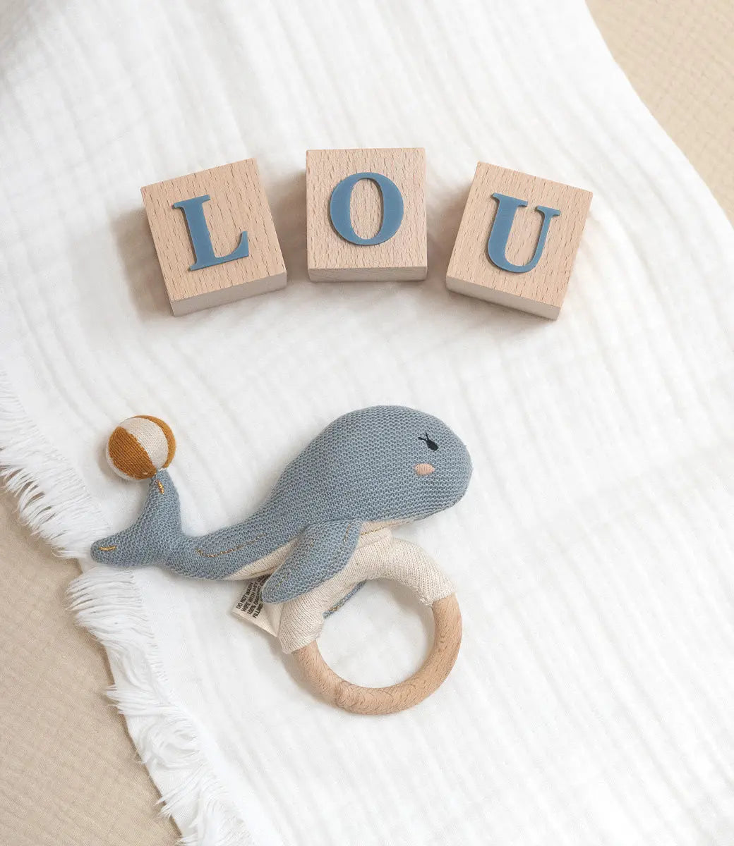 Houten naamblokken World of Mina