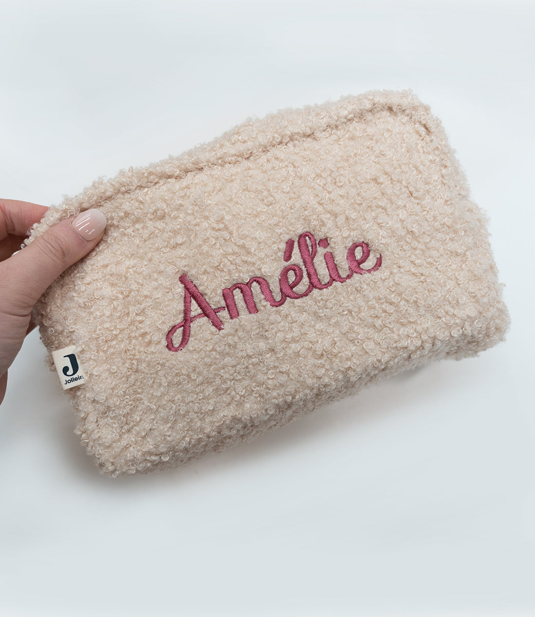 Bouclé Pouch // Natural