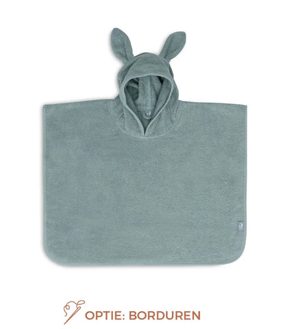 Badponcho bunny // Sea green Jollein