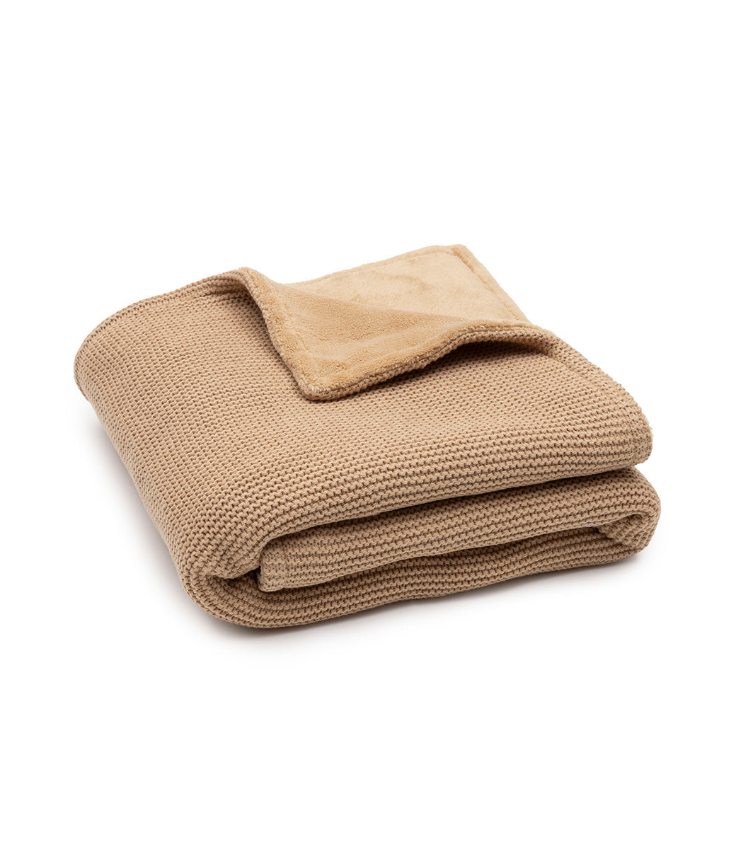 Babydeken fleece basic knit - Hazel