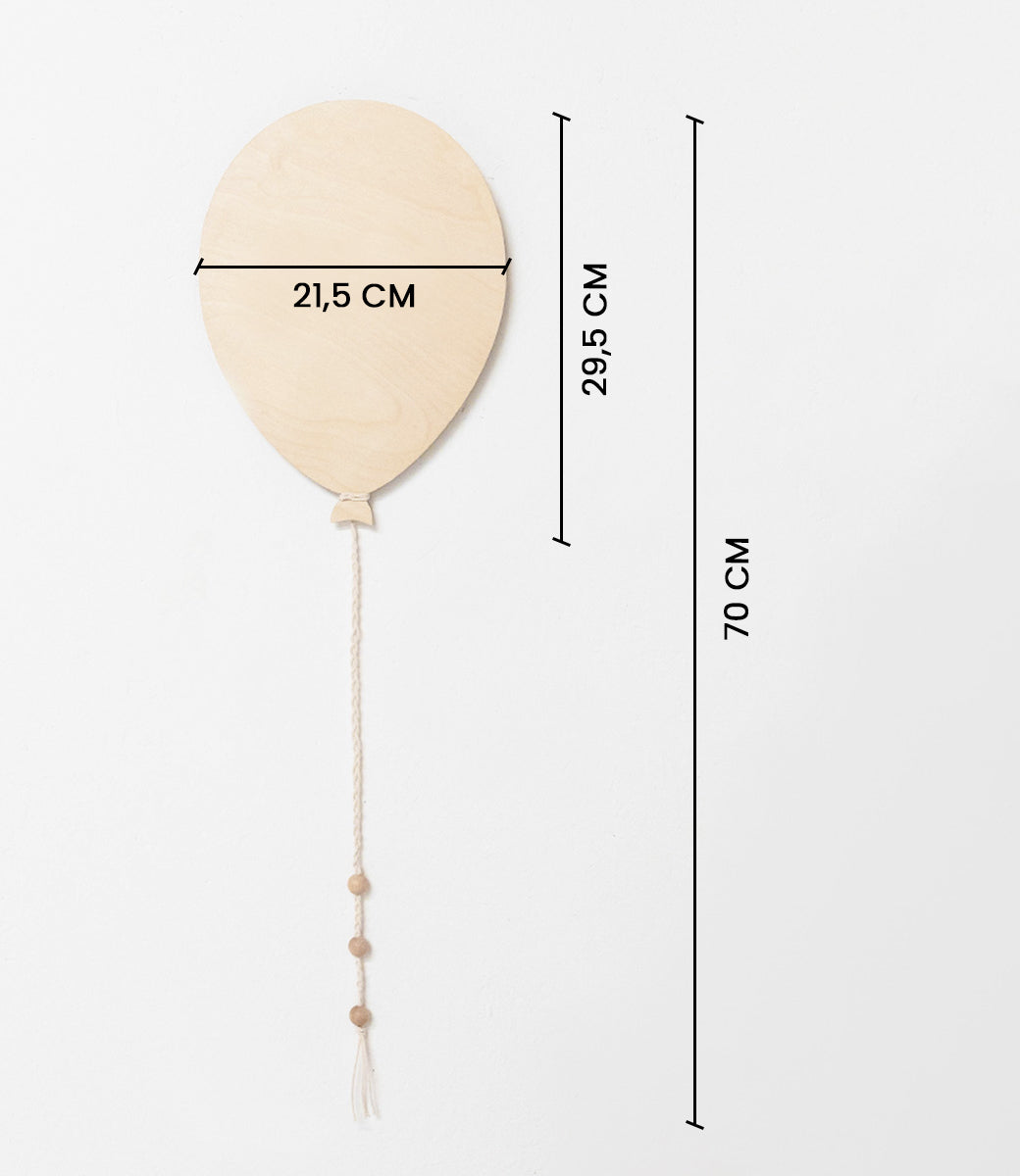 Wooden balloon // with name