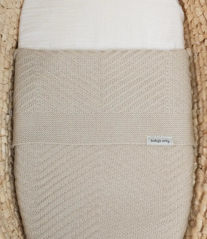 Wiegdeken Grace incl. naam borduren  // Warm linnen Baby's only