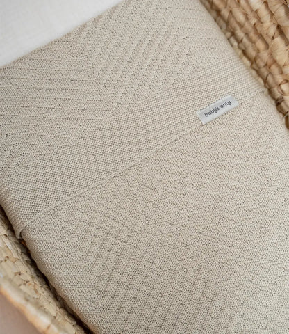 Wiegdeken Grace incl. naam borduren  // Warm linnen Baby's only