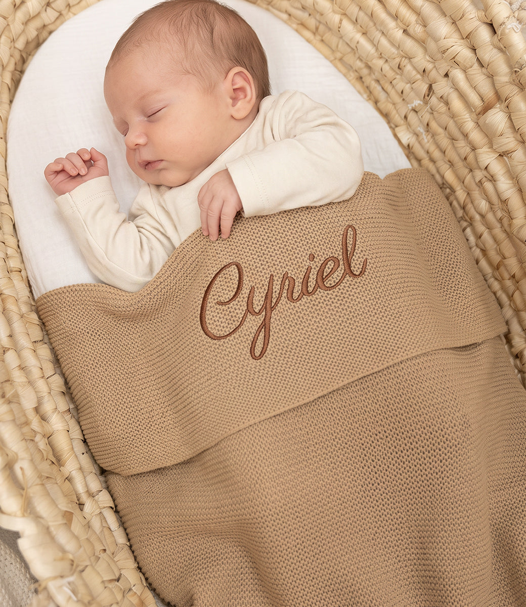 Babydeken basic knit - Hazel
