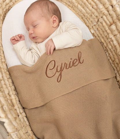 Babydeken basic knit - Hazel