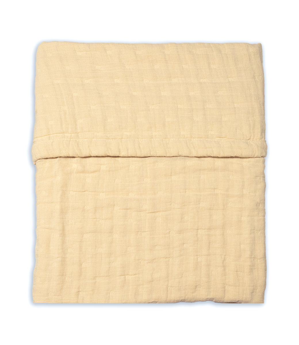 Zomerdeken hydrofiel Jacquard // Vanille