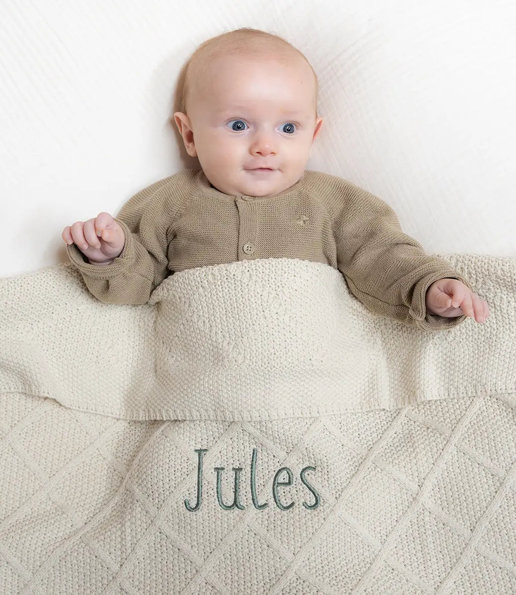 Jollein Grain Knit velvet - Oatmeal - Vol Verwachting Jollein Grain Knit velvet - Oatmeal - Vol Verwachting