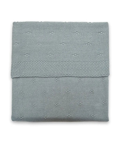 Cosy knit deken - sea green Jollein