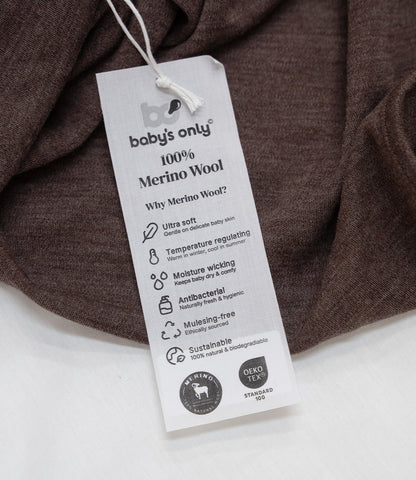 Wiegdeken Merino Fine Meadow -  taupe