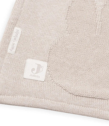 Nijntje winter deken incl. naam borduren // knit fleece - nougat Jollein