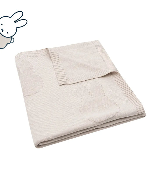Nijntje deken incl. naam borduren // knit - nougat Jollein