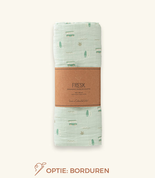 Hydrofiele doek groot  // Surfboy - 120x120cm