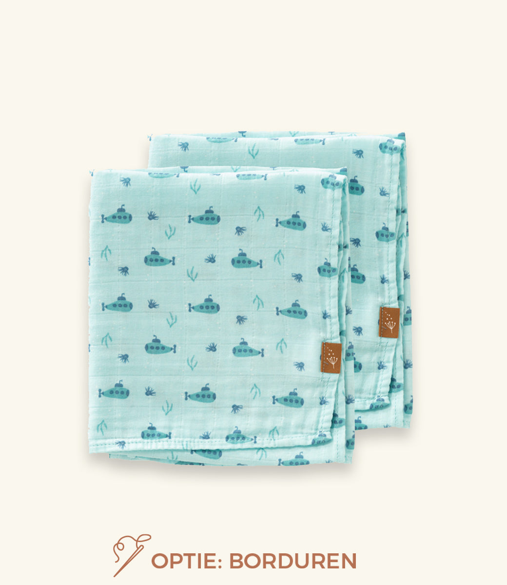Hydrofiele doeken set 2 // Submarine - 70x60cm