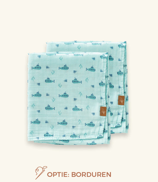 Hydrofiele doeken set 2 // Submarine - 70x60cm