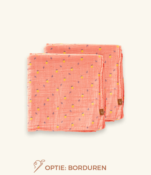 Hydrofiele doeken set 2 // Summer fruit - 70x60cm