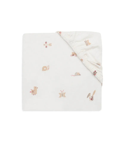 Hoeslaken 60x120cm - Animal friends Jollein