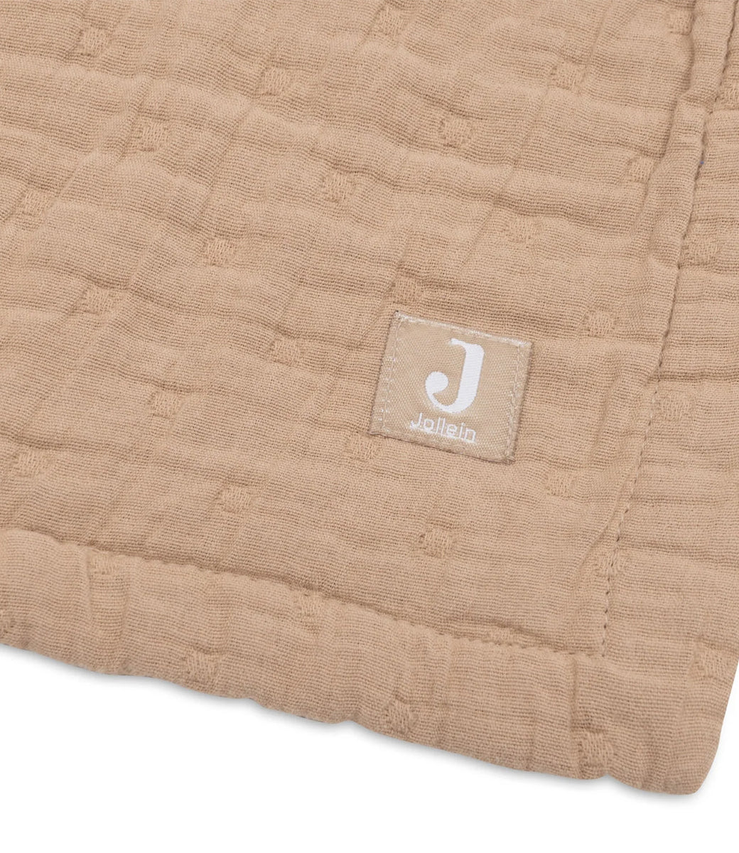 Zomerdeken hydrofiel Jacquard // Biscuit
