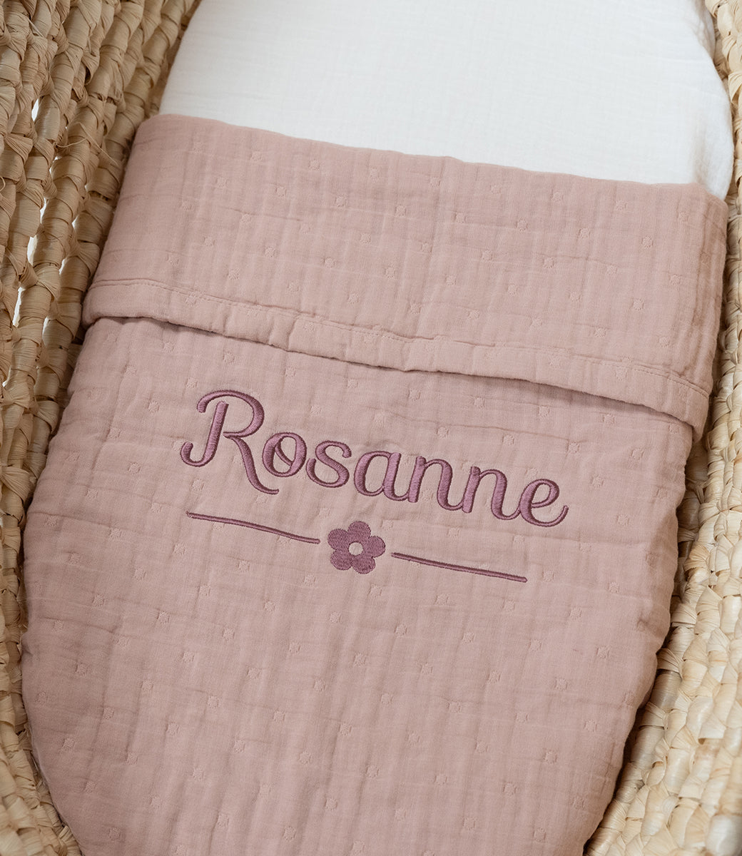 Zomerdeken hydrofiel Jacquard // Wild rose