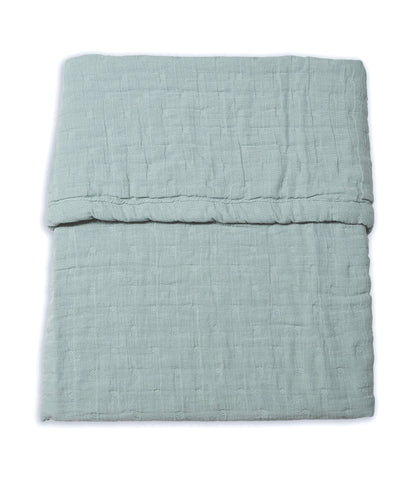 Zomerdeken hydrofiel Jacquard // Sea green