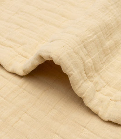 Zomerdeken hydrofiel Jacquard // Vanille