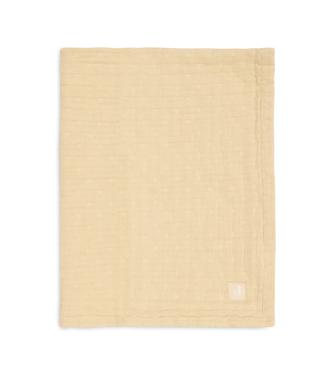 Zomerdeken hydrofiel Jacquard // Vanille