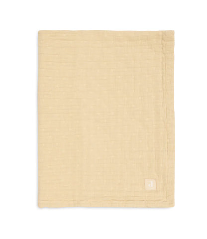 Zomerdeken hydrofiel Jacquard // Vanille