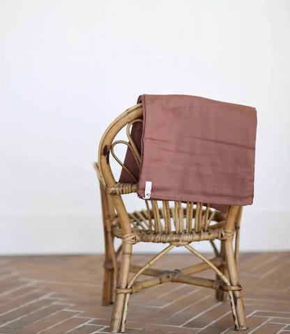 Hydrofiele doek  // clove - geborduurd met naam SAGA Copenhagen