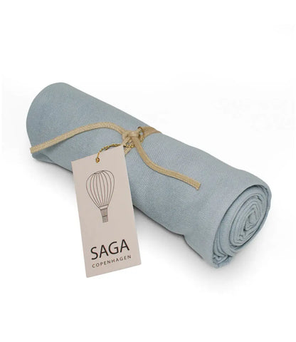 Hydrofiele doek  // Dream blue - geborduurd met naam SAGA Copenhagen