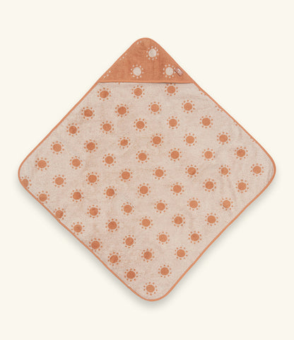 Badcape 75x75cm badstof Jacquard // Zon