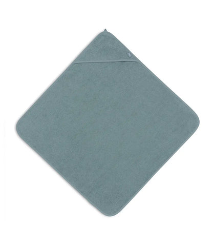 Badcape 75x75cm badstof geborduurd // Sea green Jollein