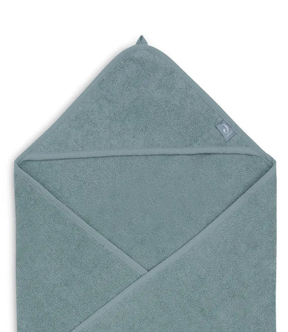 Badcape 75x75cm badstof geborduurd // Sea green Jollein