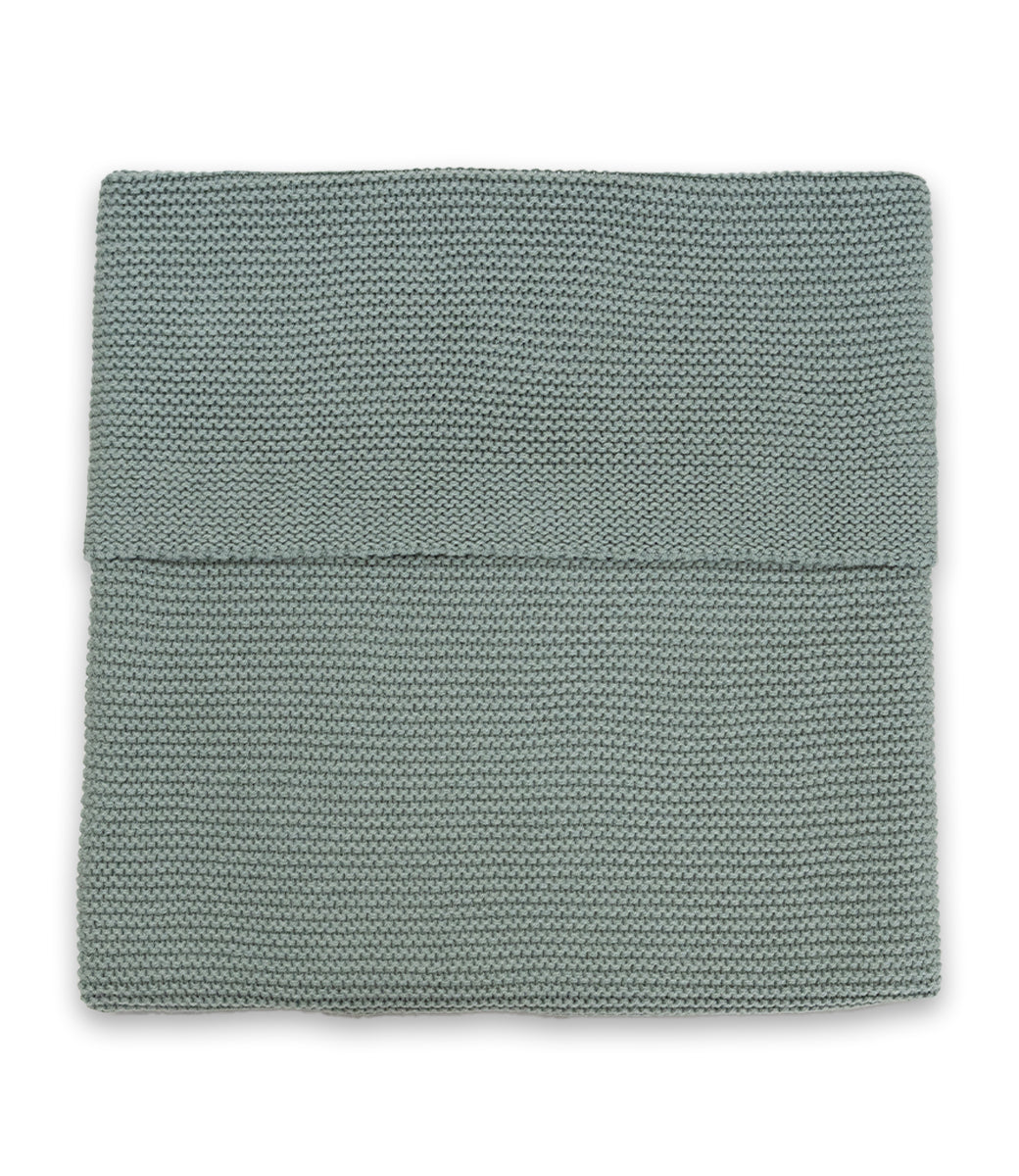 Baby blanket incl. name embroidery // Basic knit - Forest green