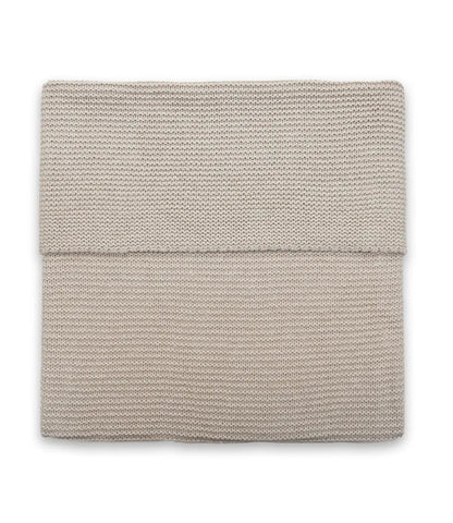 Babydeken incl. naam borduren // Basic knit - Nougat Jollein