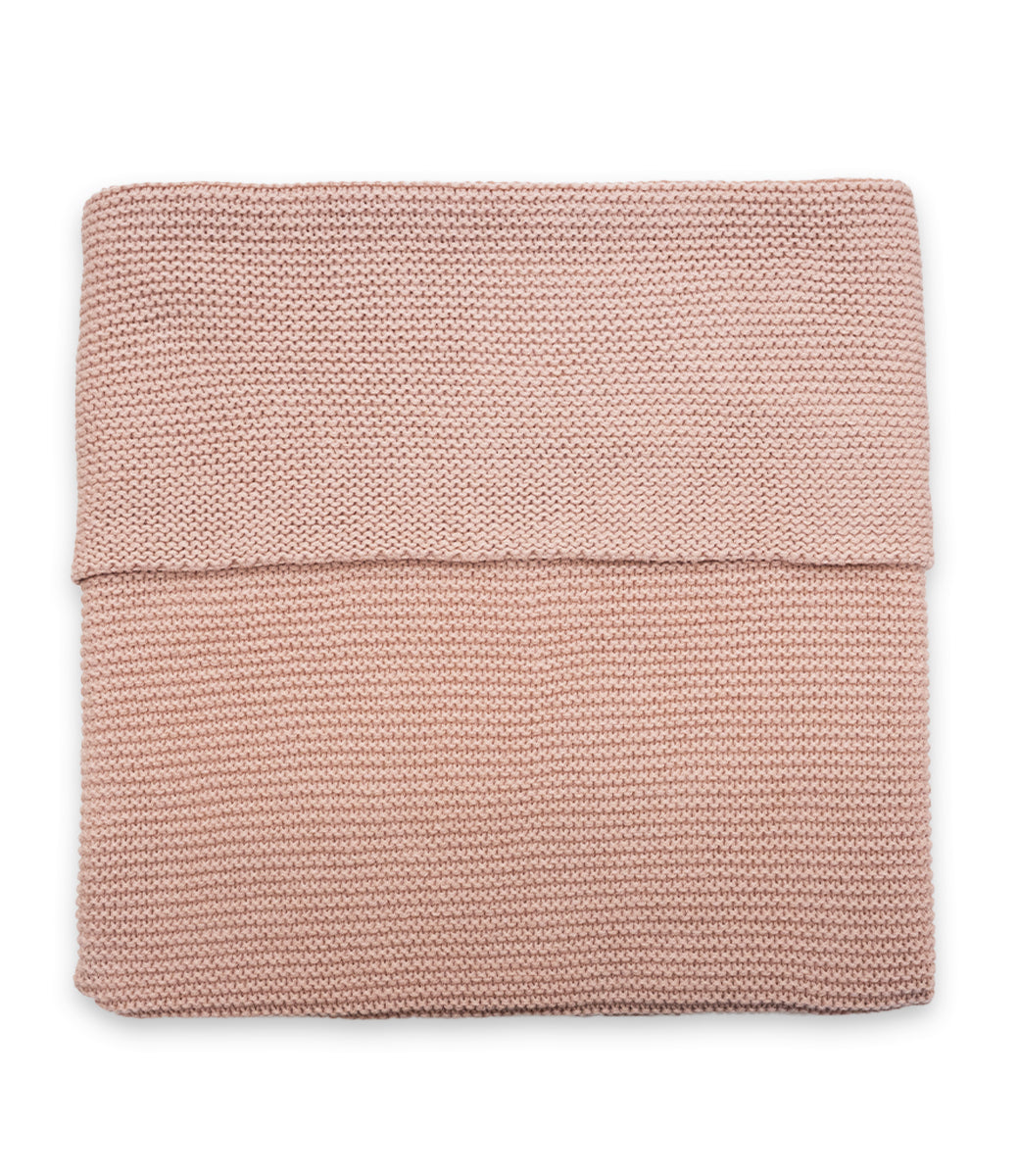 Babydeken incl. naam borduren // Basic knit - Wild rose