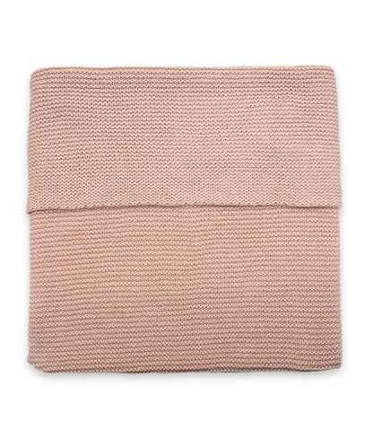 Babydeken incl. naam borduren // Basic knit - Wild rose Jollein