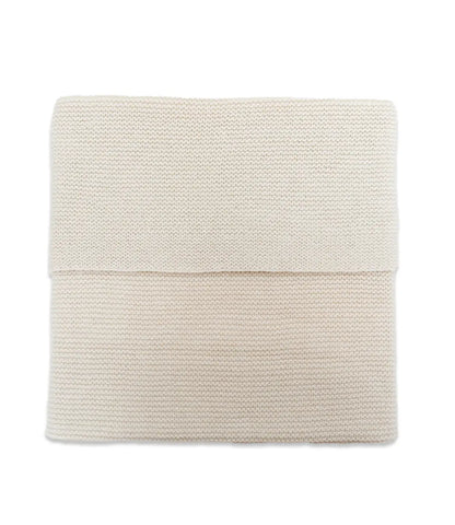 Babydeken incl. naam borduren  // Basic knit - Oatmeal Jollein